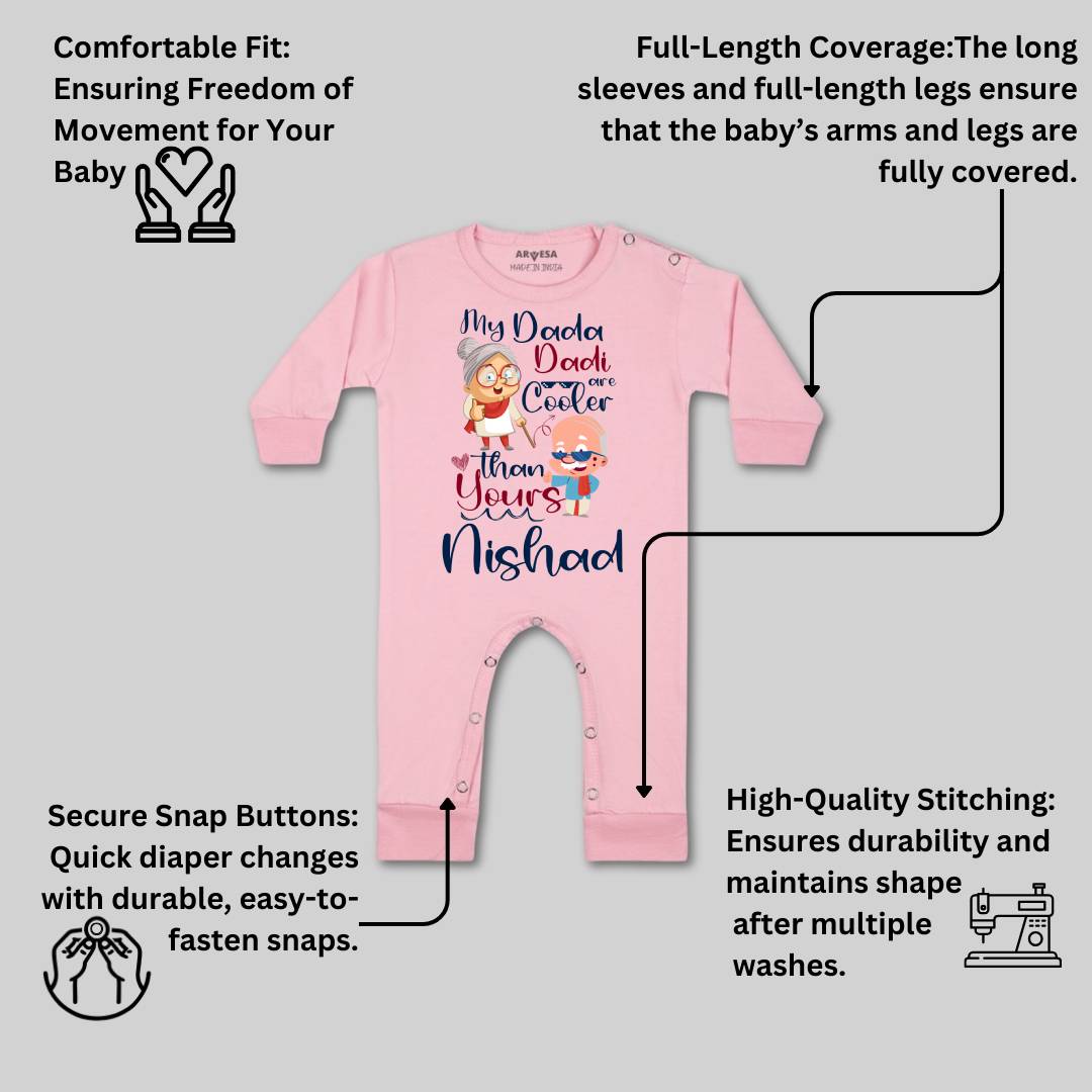 Arvesa My Dada Dadi is Cooler Baby Boy & Girl Dress