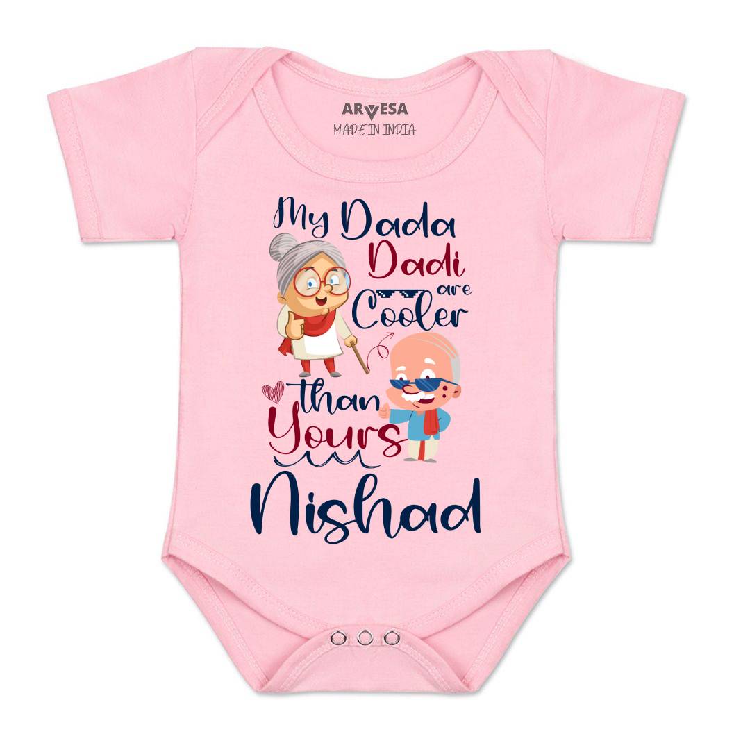 Arvesa My Dada Dadi is Cooler Baby Boy & Girl Dress