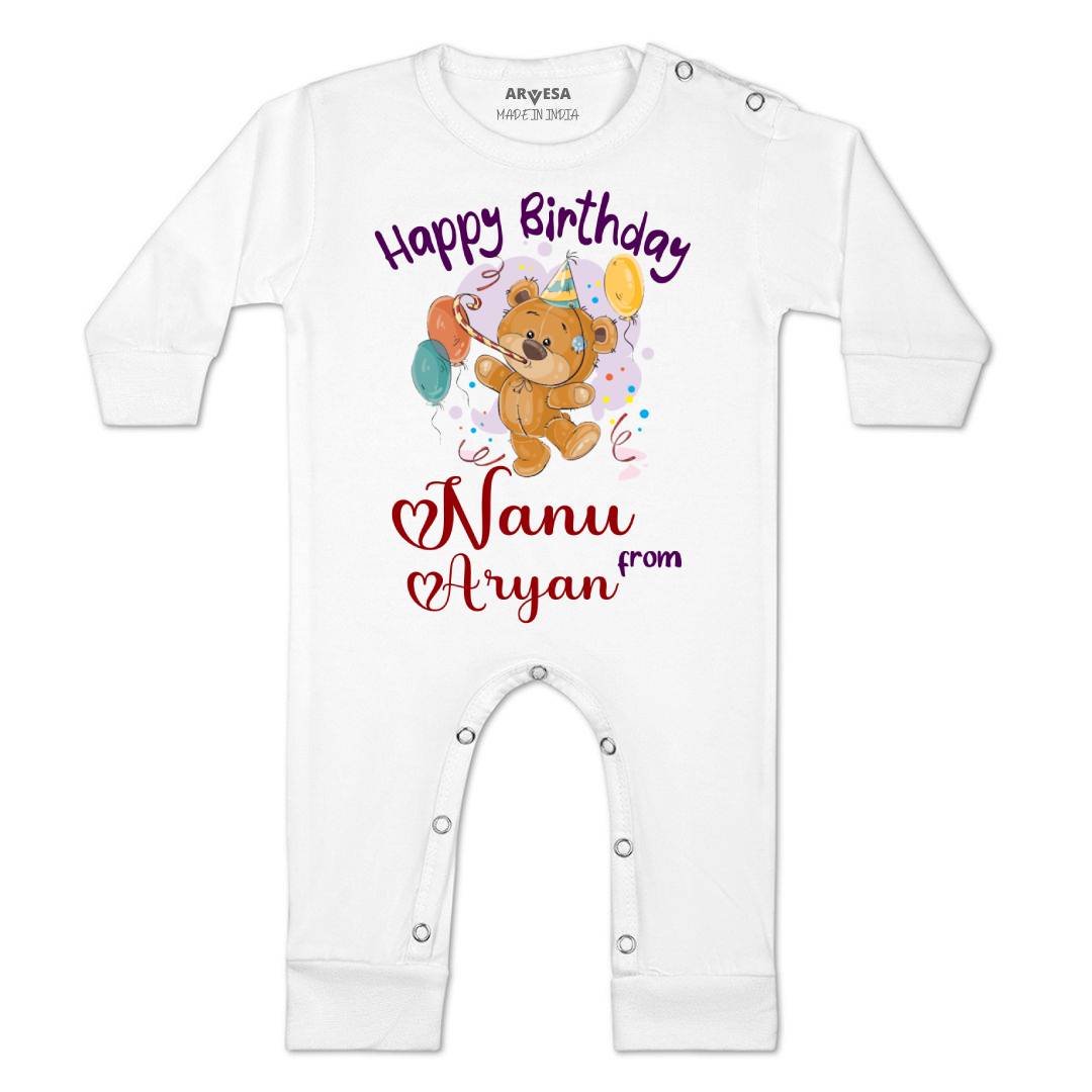 Arvesa Happy Birthday Nanu Baby Boy & Girl Dress