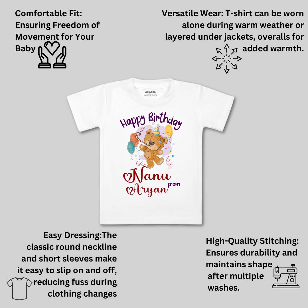 Arvesa Happy Birthday Nanu Baby Boy & Girl Dress