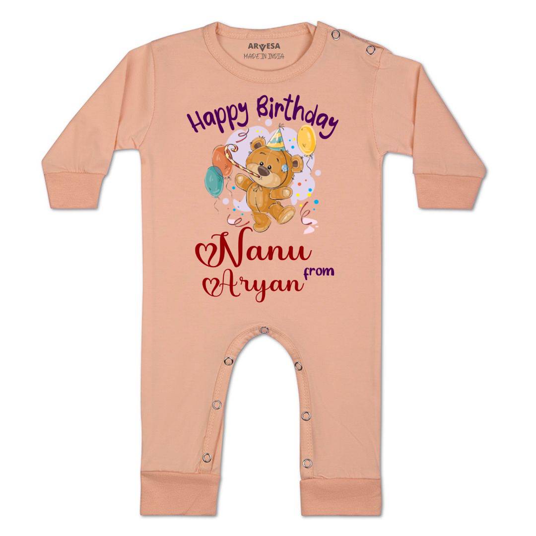 Arvesa Happy Birthday Nanu Baby Boy & Girl Dress