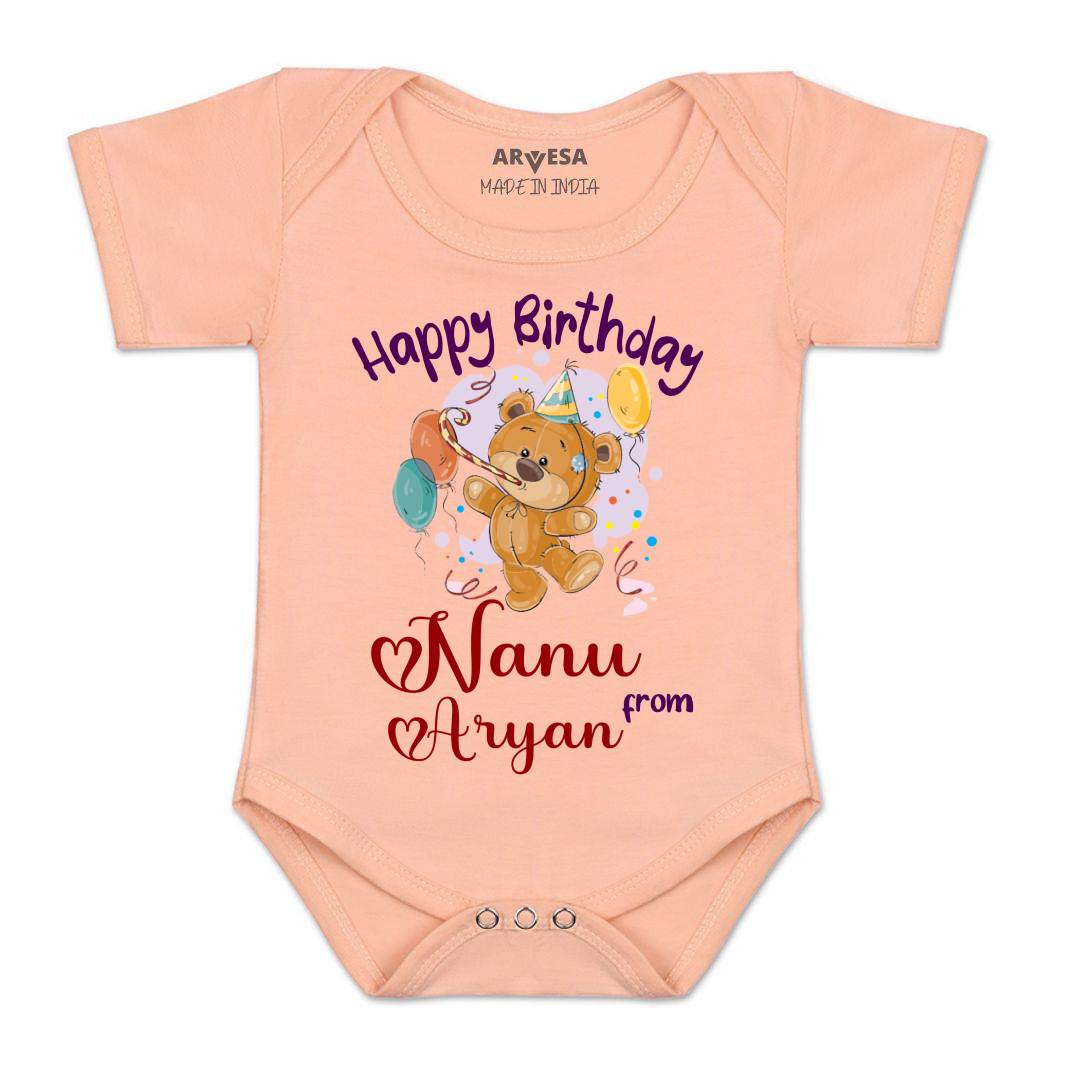 Arvesa Happy Birthday Nanu Baby Boy & Girl Dress