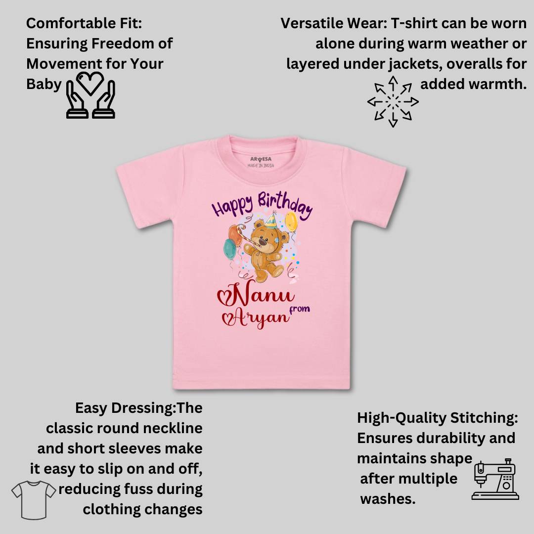 Arvesa Happy Birthday Nanu Baby Boy & Girl Dress