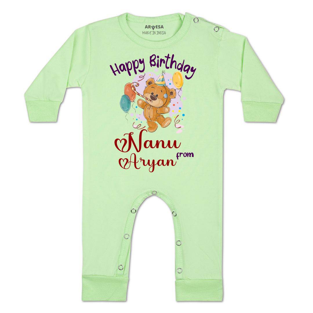 Arvesa Happy Birthday Nanu Baby Boy & Girl Dress