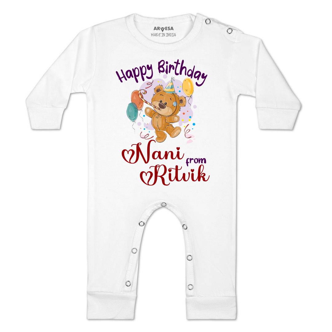 Arvesa Happy Birthday Nani Baby Boy & Girl Dress