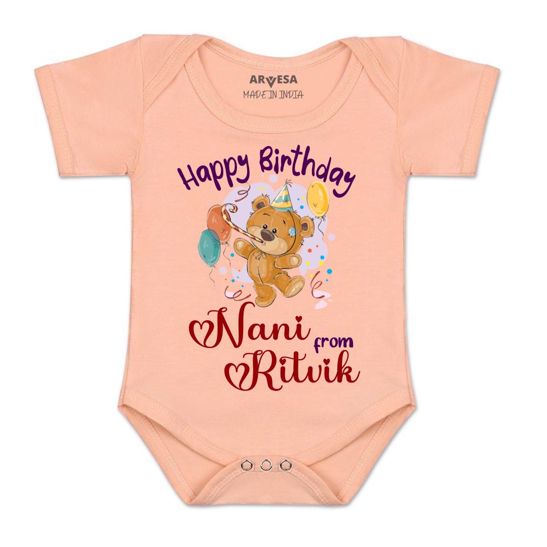 Arvesa Happy Birthday Nani Baby Boy & Girl Dress