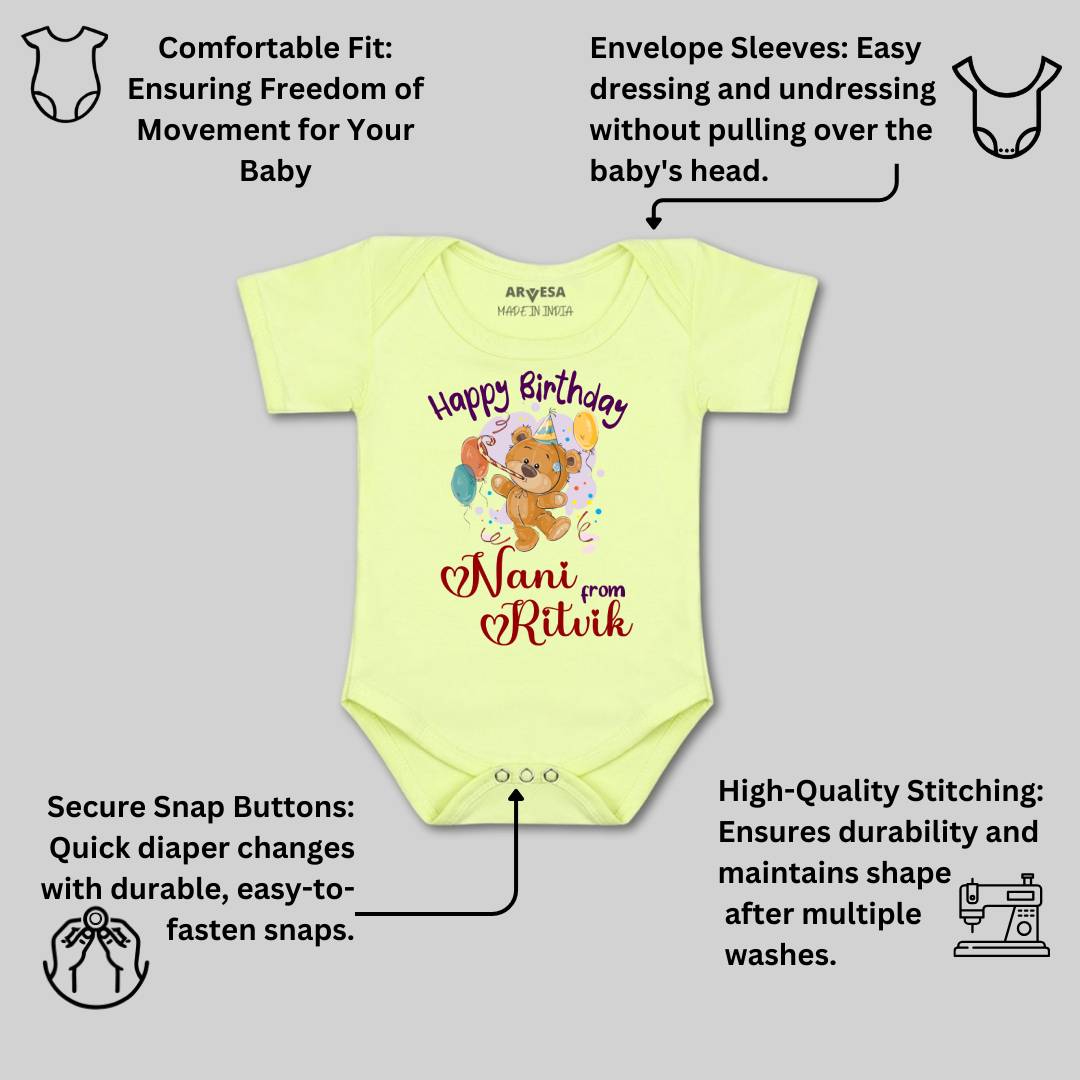 Arvesa Happy Birthday Nani Baby Boy & Girl Dress