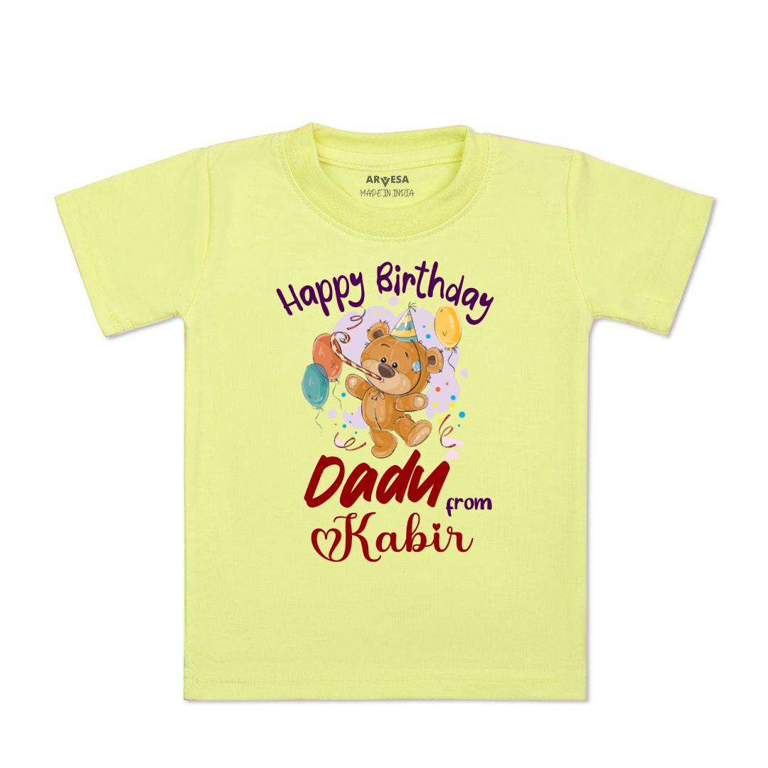Arvesa Happy Birthday Dadu Baby Boy & Girl Dress