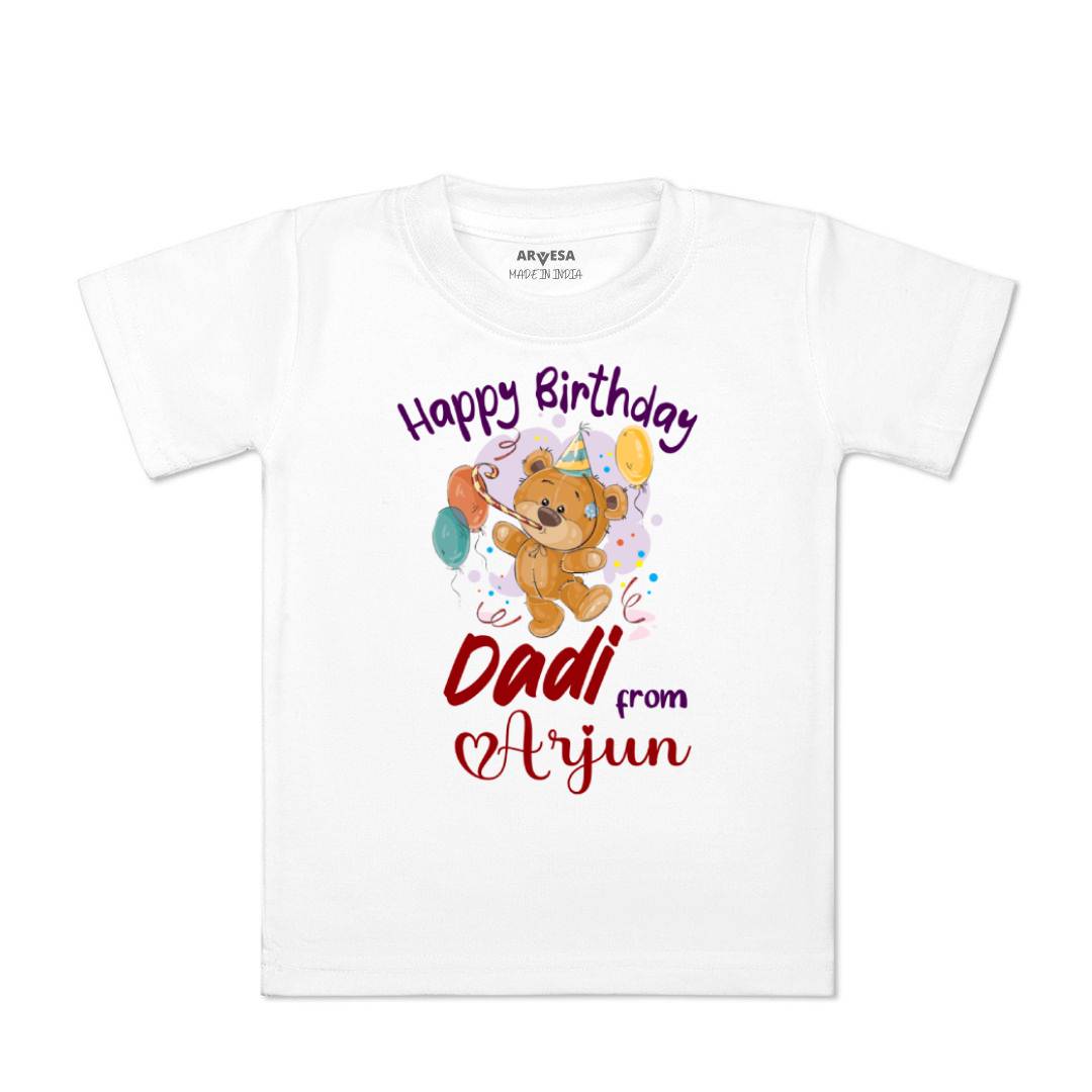 Arvesa Happy Birthday Dadi Baby Boy & Girl Dress