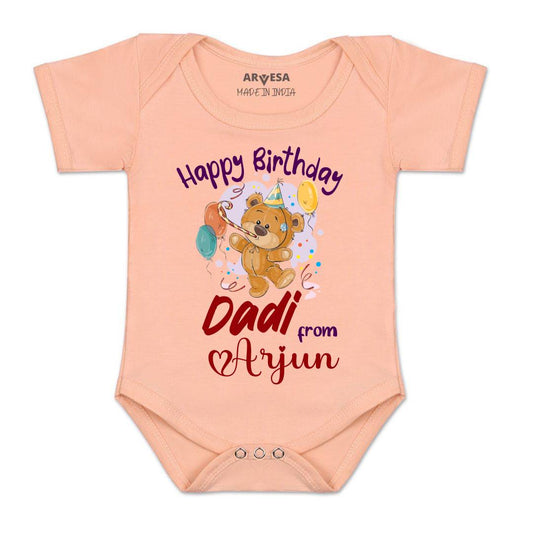 Arvesa Happy Birthday Dadi Baby Boy & Girl Dress