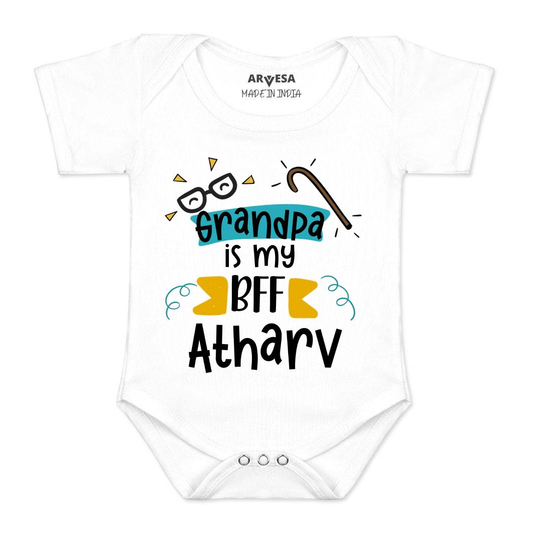 Arvesa Grandpa Is My BFF Baby Boy & Girl Dress