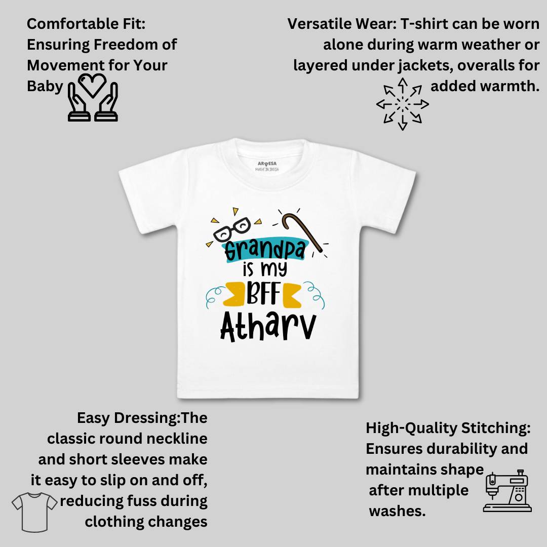 Arvesa Grandpa Is My BFF Baby Boy & Girl Dress