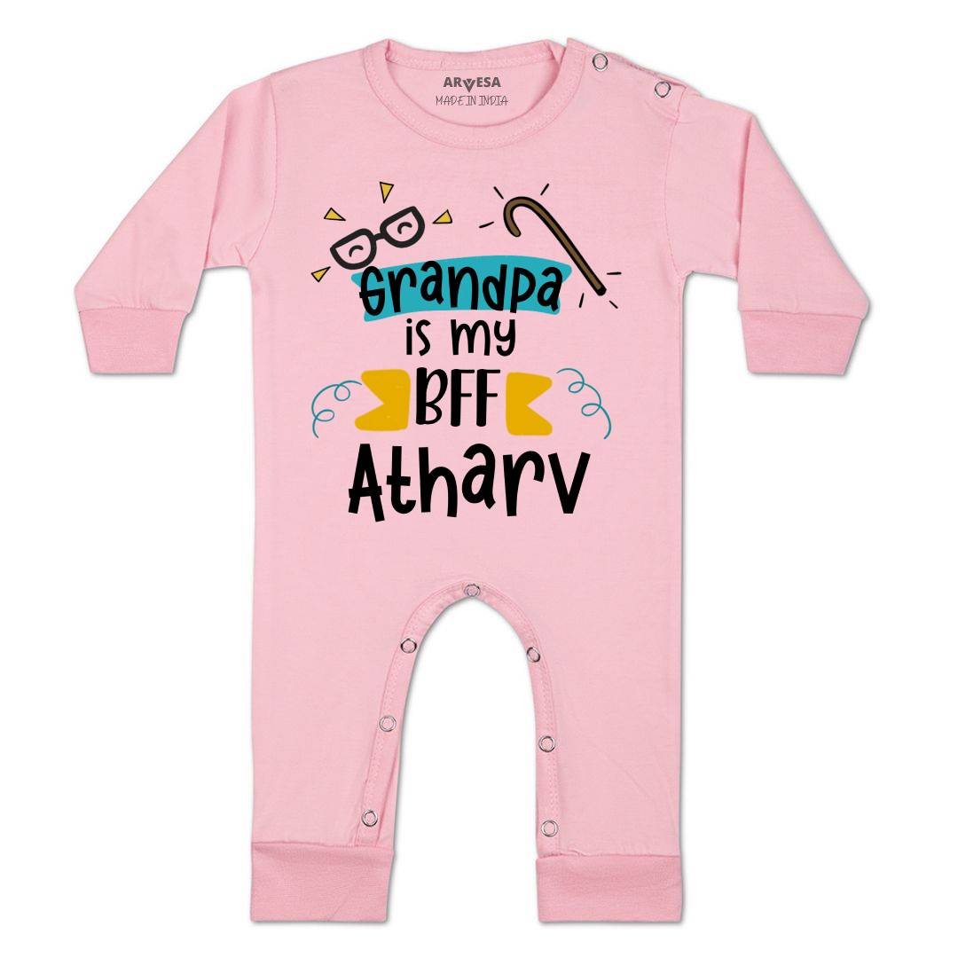 Arvesa Grandpa Is My BFF Baby Boy & Girl Dress