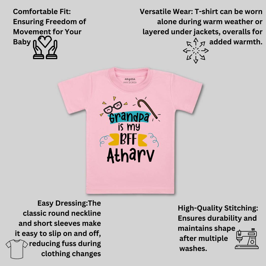 Arvesa Grandpa Is My BFF Baby Boy & Girl Dress