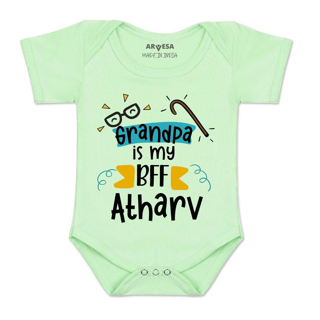 Arvesa Grandpa Is My BFF Baby Boy & Girl Dress