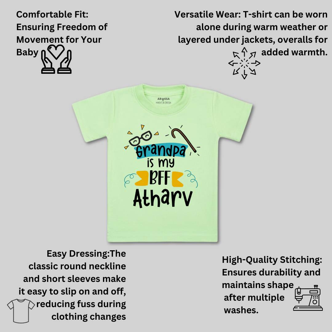 Arvesa Grandpa Is My BFF Baby Boy & Girl Dress