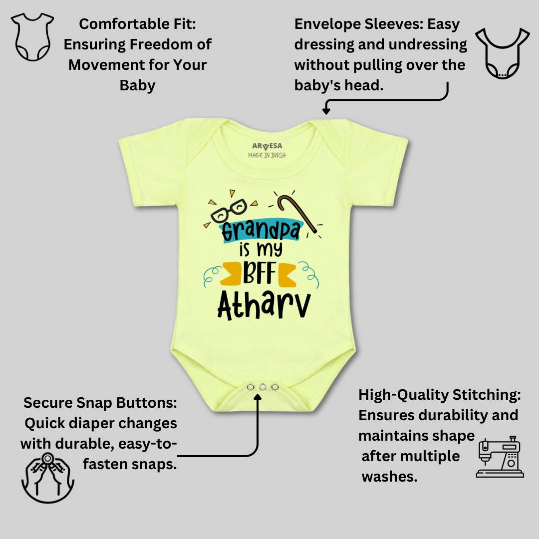 Arvesa Grandpa Is My BFF Baby Boy & Girl Dress