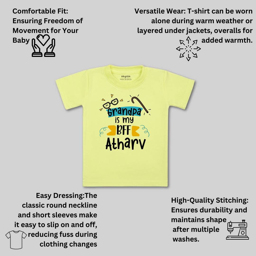 Arvesa Grandpa Is My BFF Baby Boy & Girl Dress