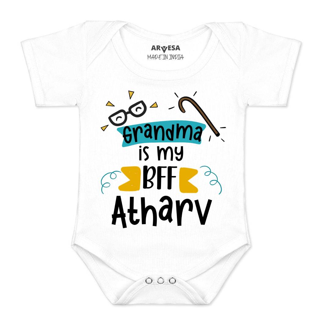 Arvesa Grandma Is My BFF Baby Boy & Girl Dress