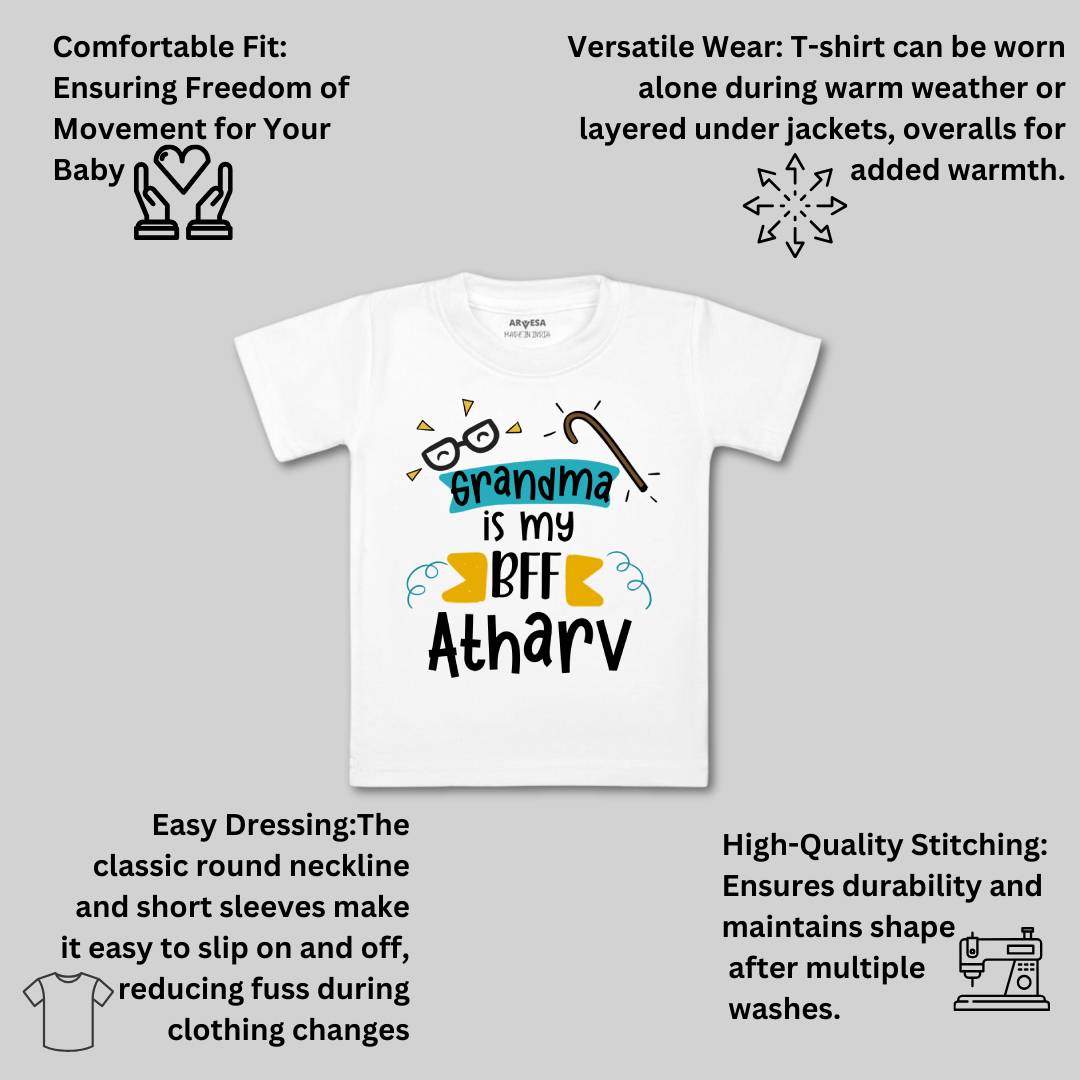 Arvesa Grandma Is My BFF Baby Boy & Girl Dress