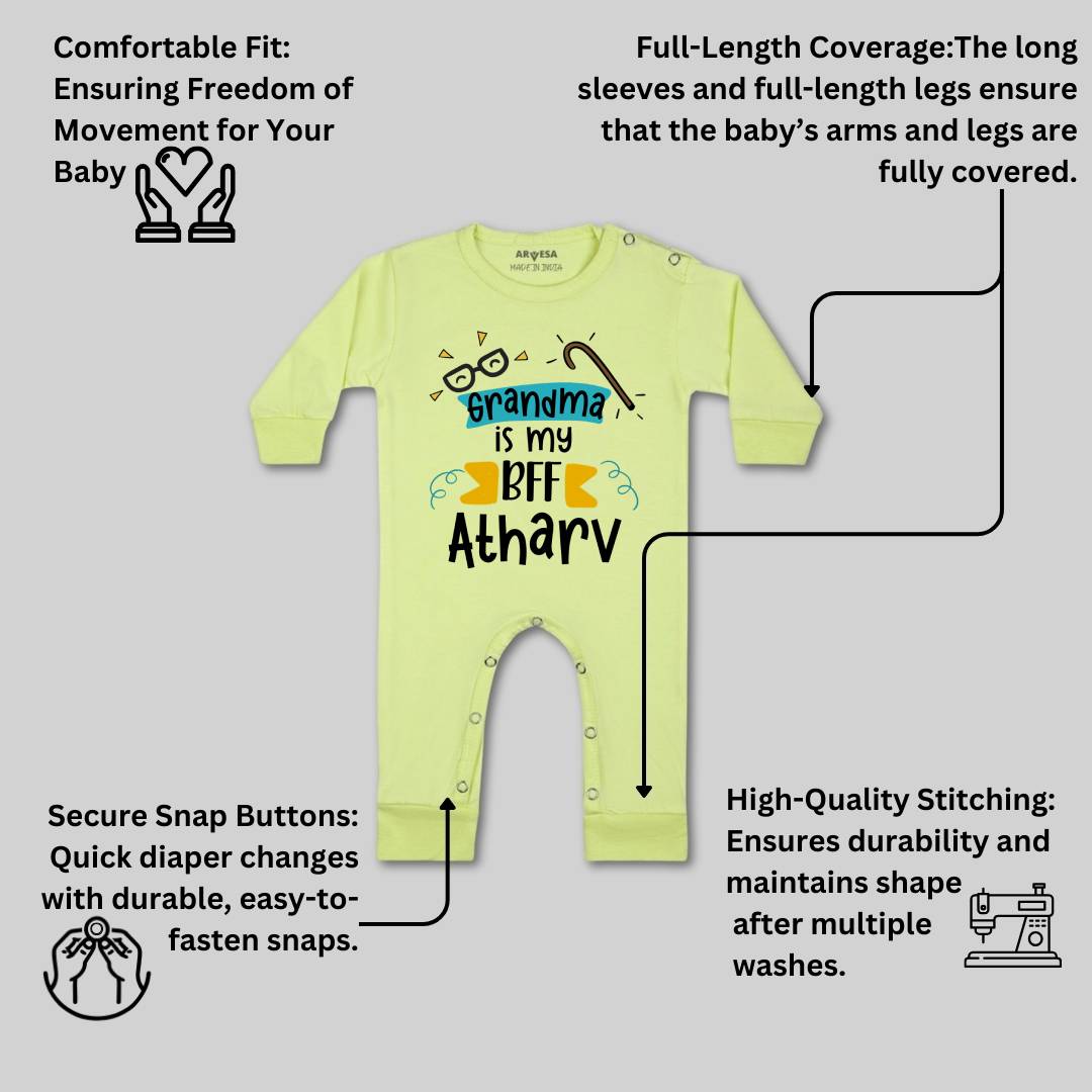 Arvesa Grandma Is My BFF Baby Boy & Girl Dress
