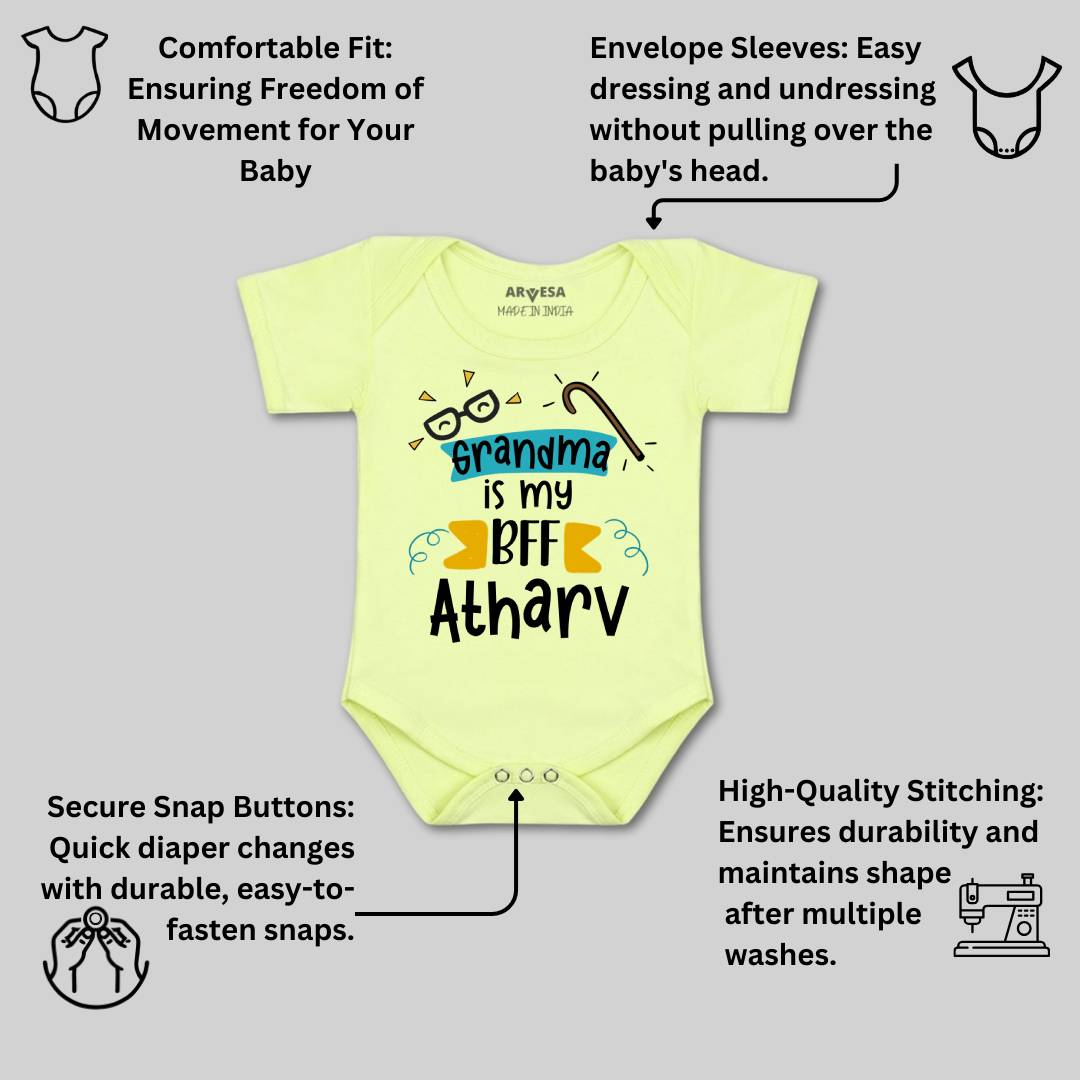 Arvesa Grandma Is My BFF Baby Boy & Girl Dress