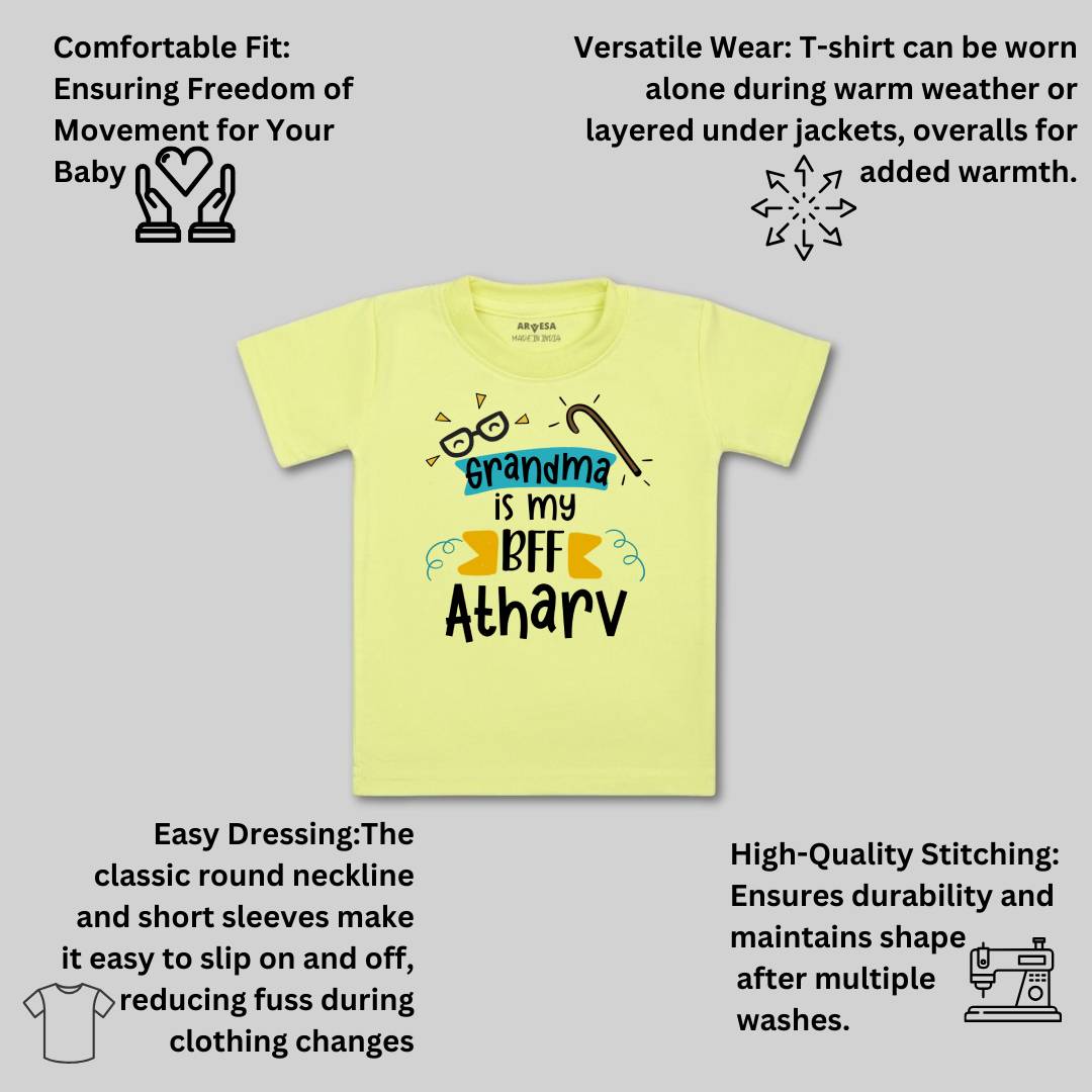 Arvesa Grandma Is My BFF Baby Boy & Girl Dress