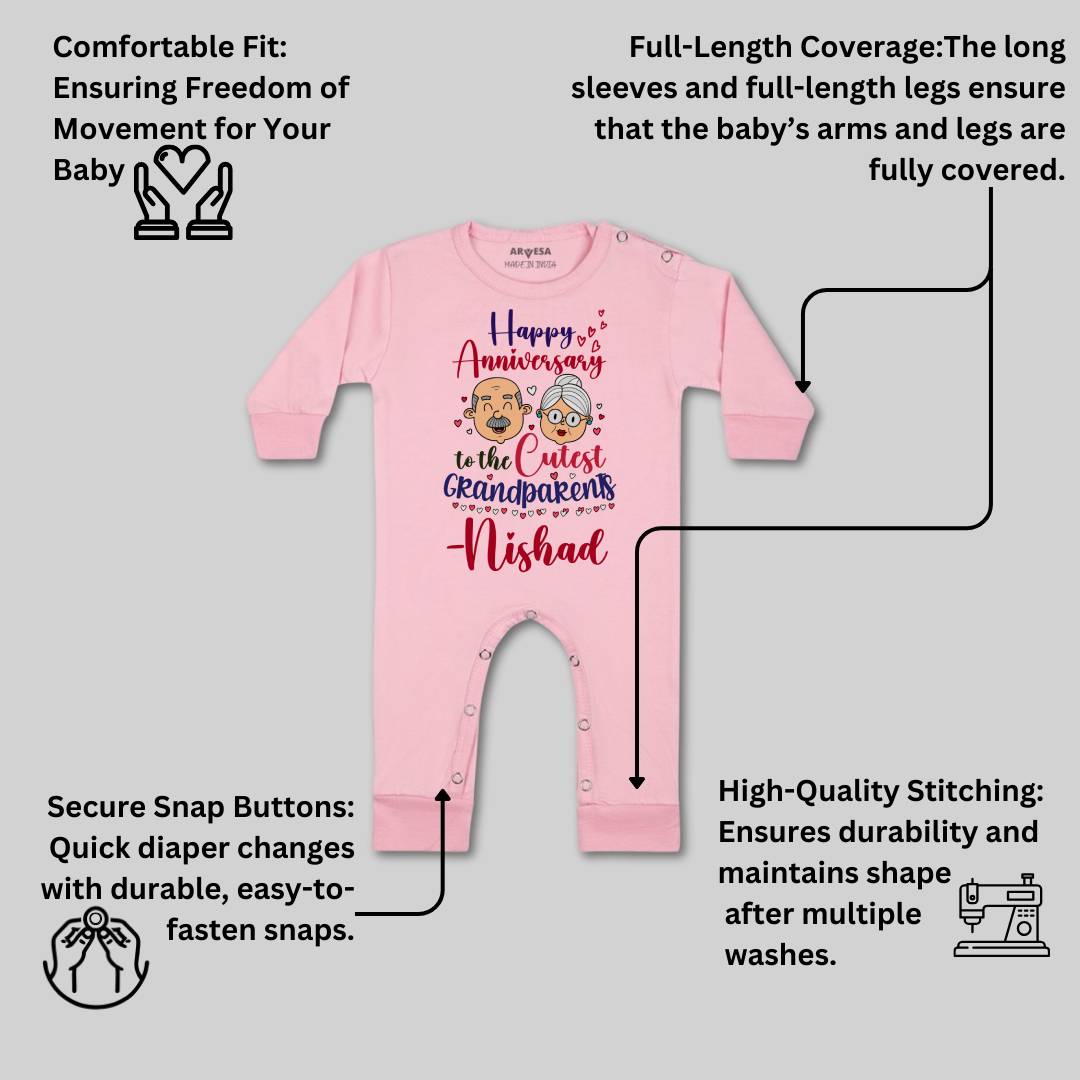 Arvesa Happy Anniversay GrandParents Baby Boy & Girl Dress
