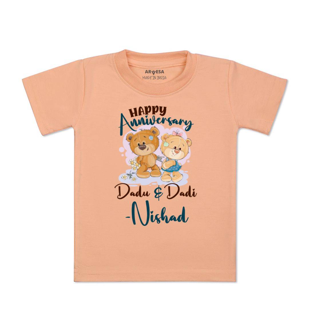 Arvesa Happy Anniversay Dadu & Dadi Baby Boy & Girl Dress
