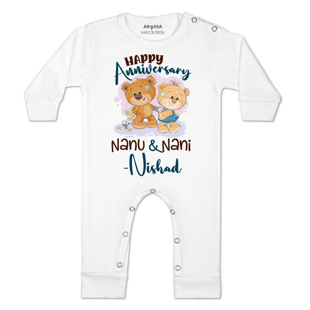 Arvesa Happy Anniversay Nanu & Nani Baby Boy & Girl Dress