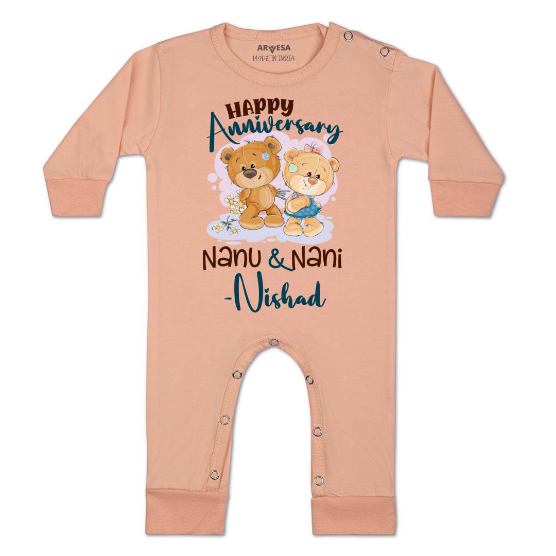 Arvesa Happy Anniversay Nanu & Nani Baby Boy & Girl Dress