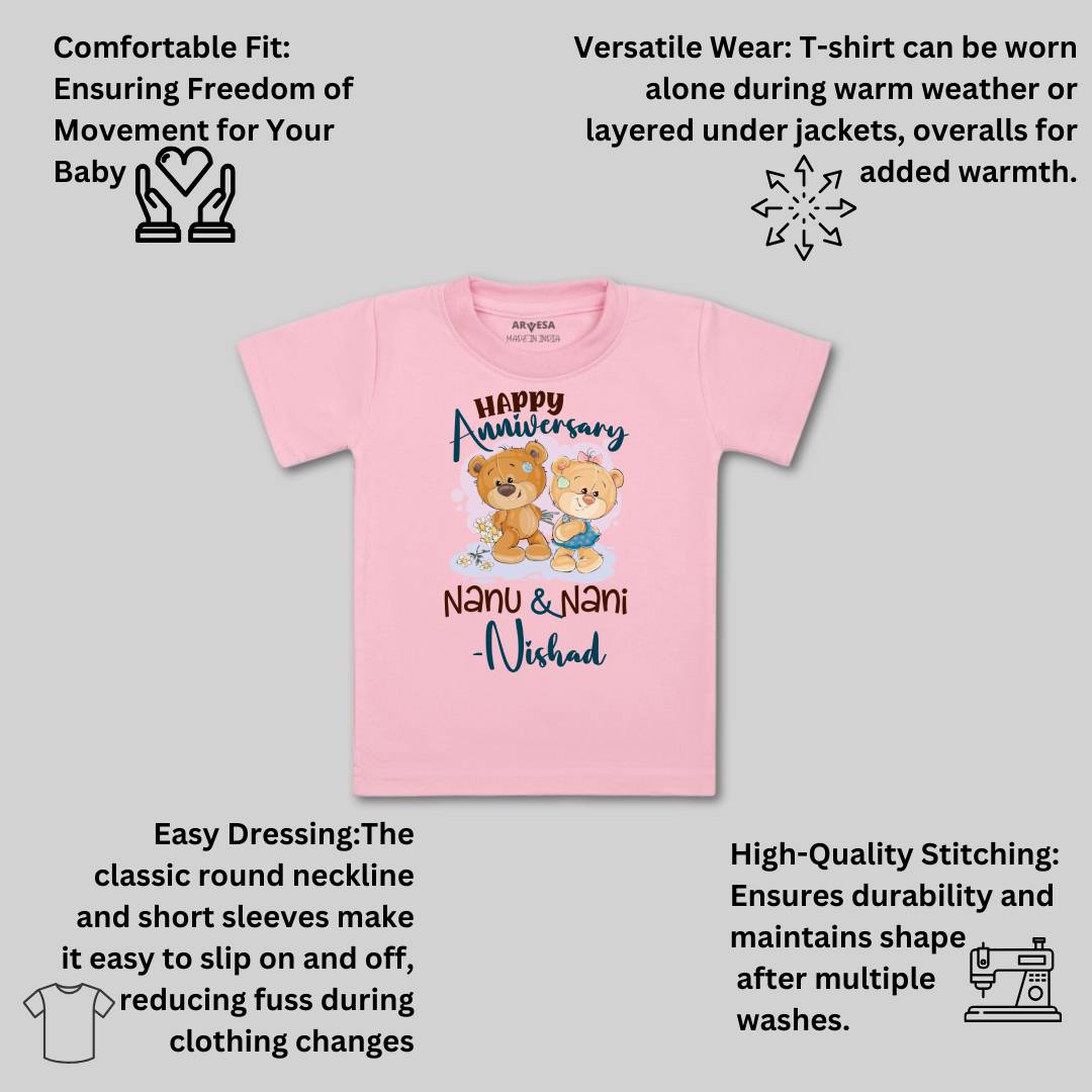 Arvesa Happy Anniversay Nanu & Nani Baby Boy & Girl Dress