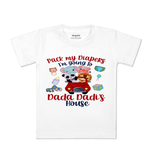 Arvesa Consult My Legal Team Dada Dadi Design-1235 White 0-3 Months Jumpsuit Baby Boy & Girl dress .