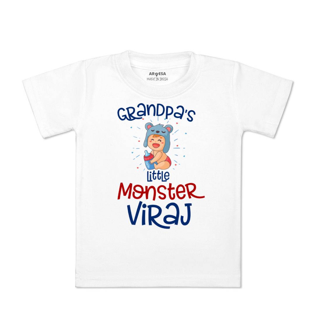 Arvesa Grandpa Little Monster Baby Boy & Girl Dress