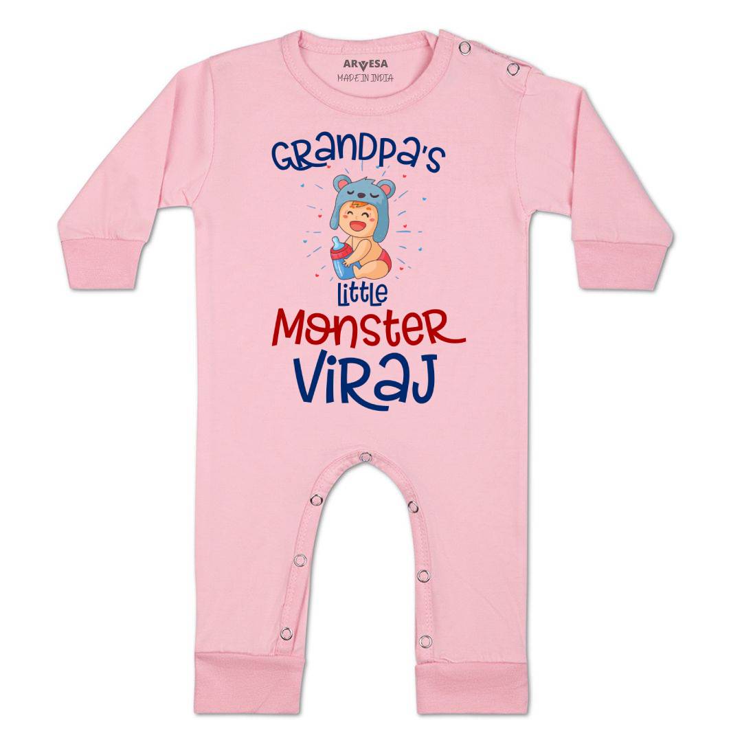 Arvesa Grandpa Little Monster Baby Boy & Girl Dress