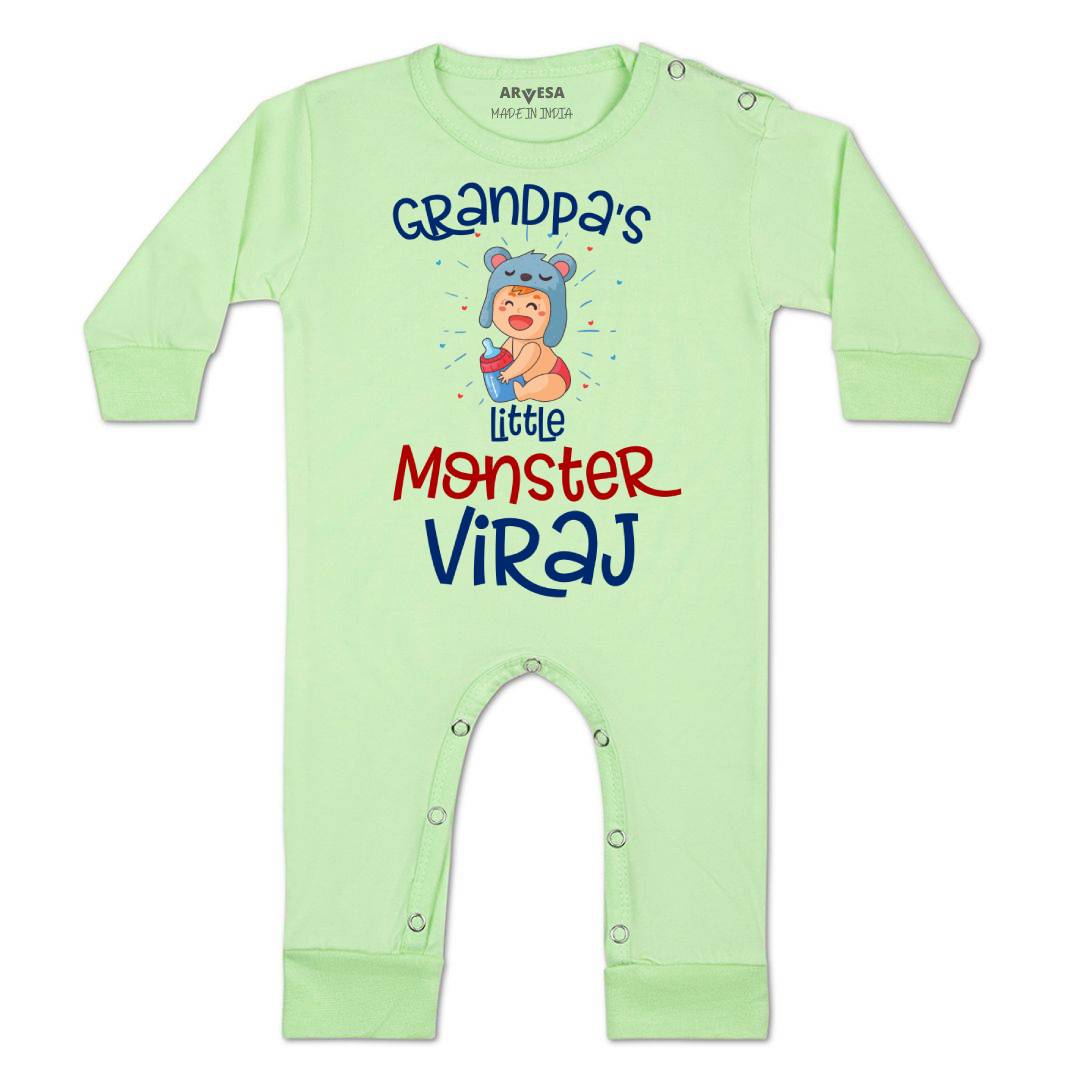 Arvesa Grandpa Little Monster Baby Boy & Girl Dress