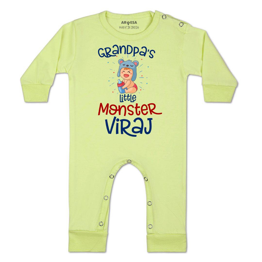 Arvesa Grandpa Little Monster Baby Boy & Girl Dress