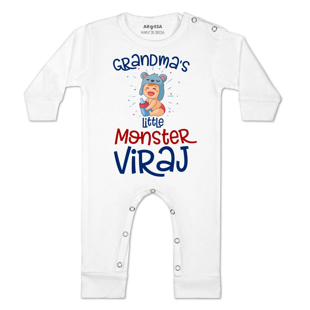Arvesa Grandma Little Monster Baby Boy & Girl Dress