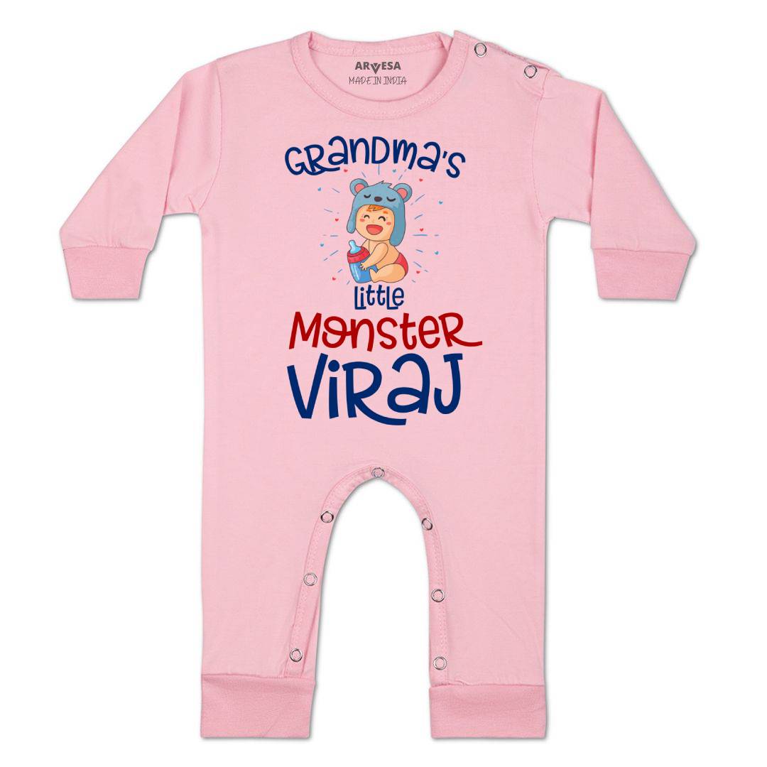Arvesa Grandma Little Monster Baby Boy & Girl Dress