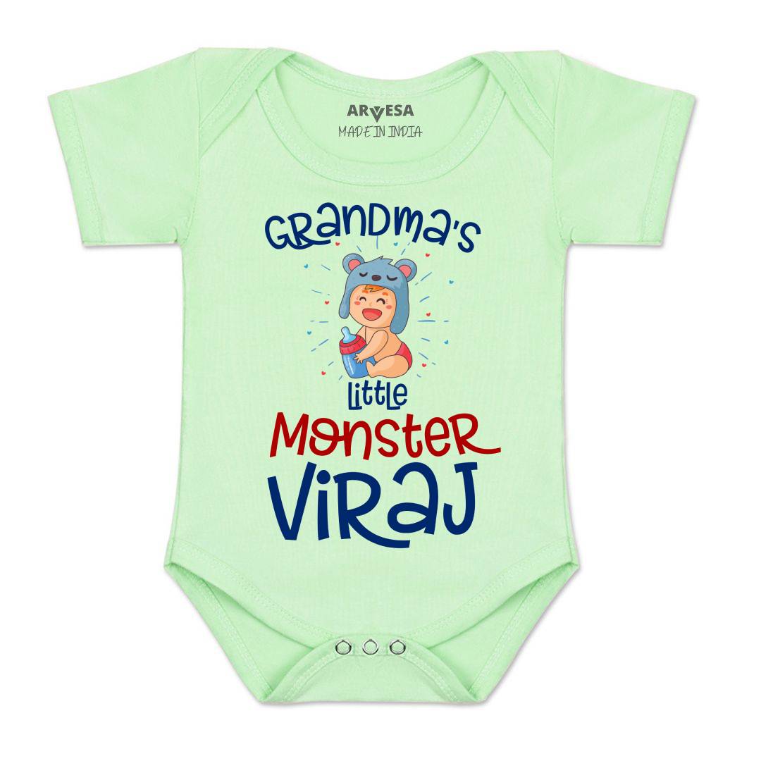 Arvesa Grandma Little Monster Baby Boy & Girl Dress