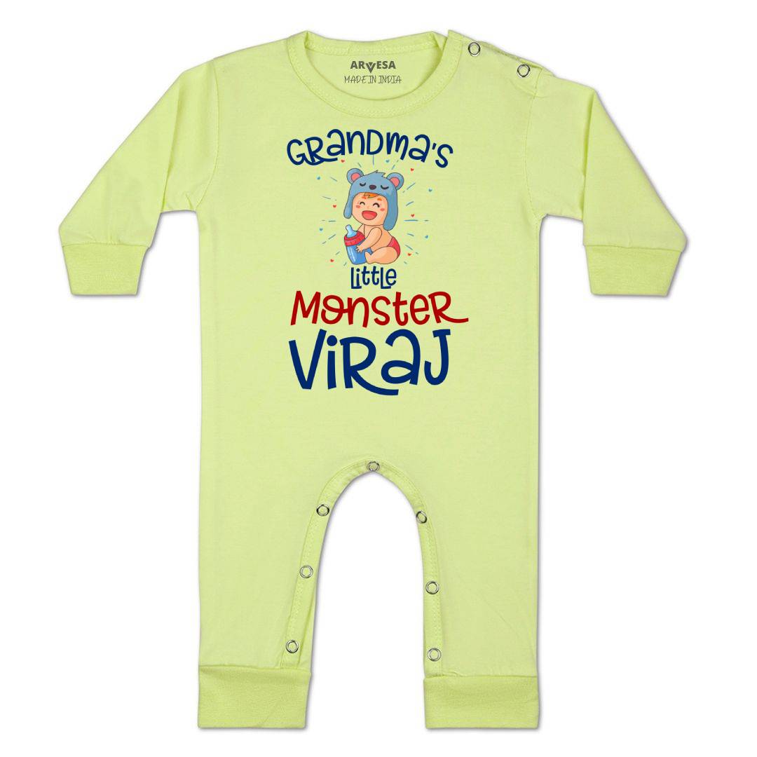 Arvesa Grandma Little Monster Baby Boy & Girl Dress