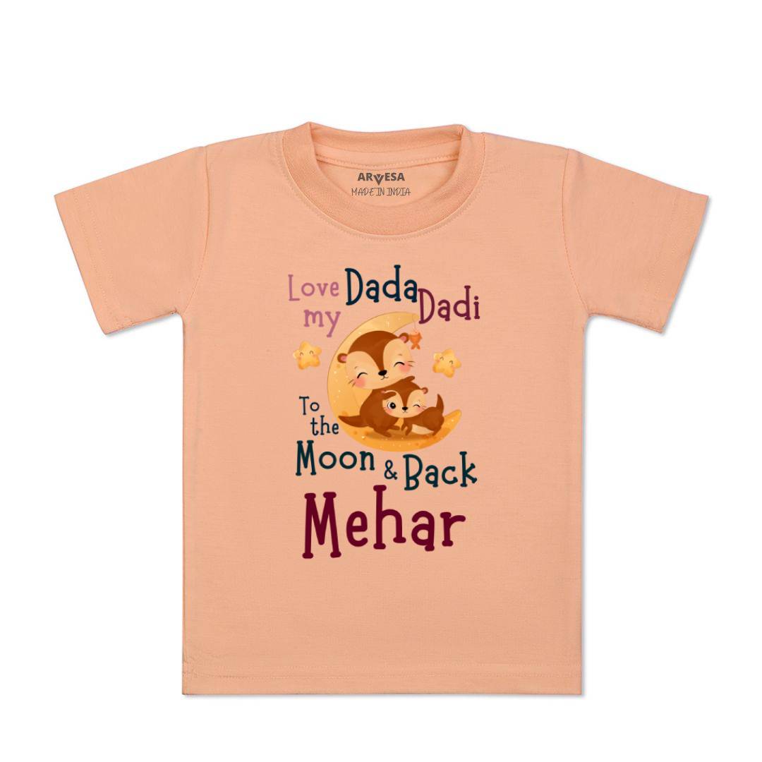 Arvesa Dada Dadi Love Moon & Back Baby Boy & Girl Dress