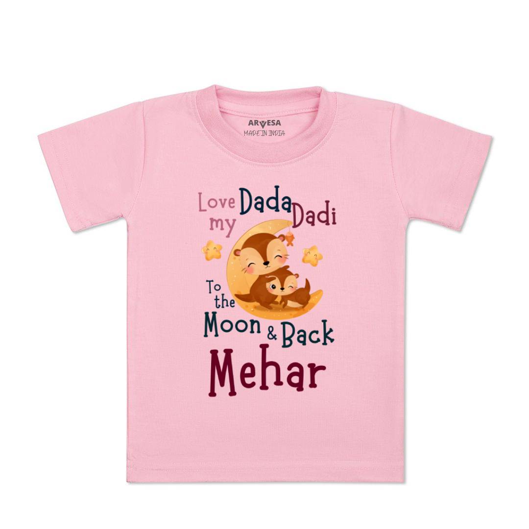 Arvesa Dada Dadi Love Moon & Back Baby Boy & Girl Dress