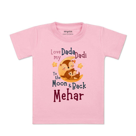 Arvesa Dada Dadi Love Moon & Back Baby Boy & Girl Dress
