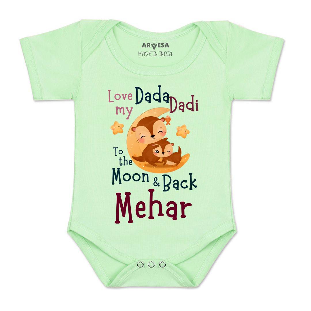 Arvesa Dada Dadi Love Moon & Back Baby Boy & Girl Dress