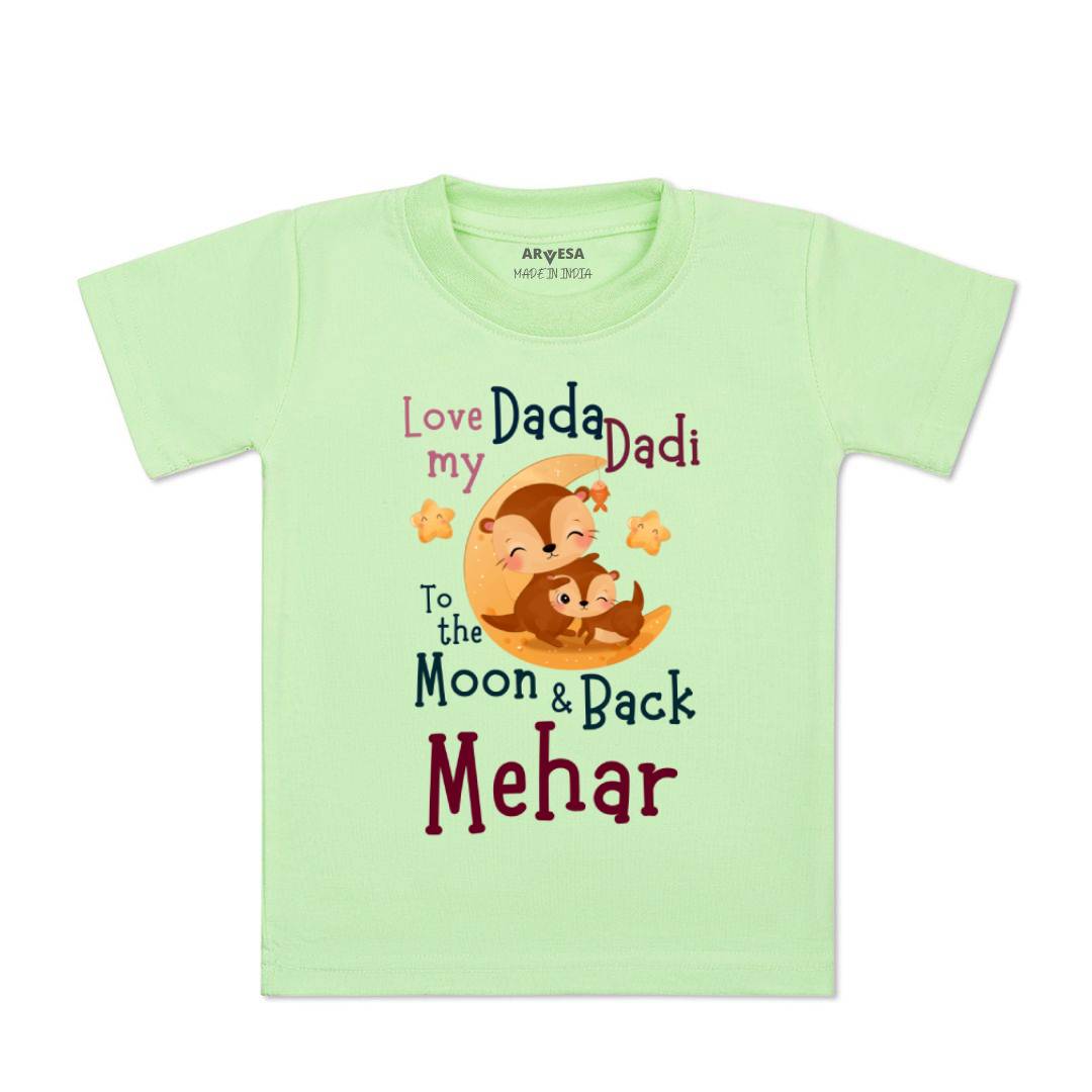 Arvesa Dada Dadi Love Moon & Back Baby Boy & Girl Dress