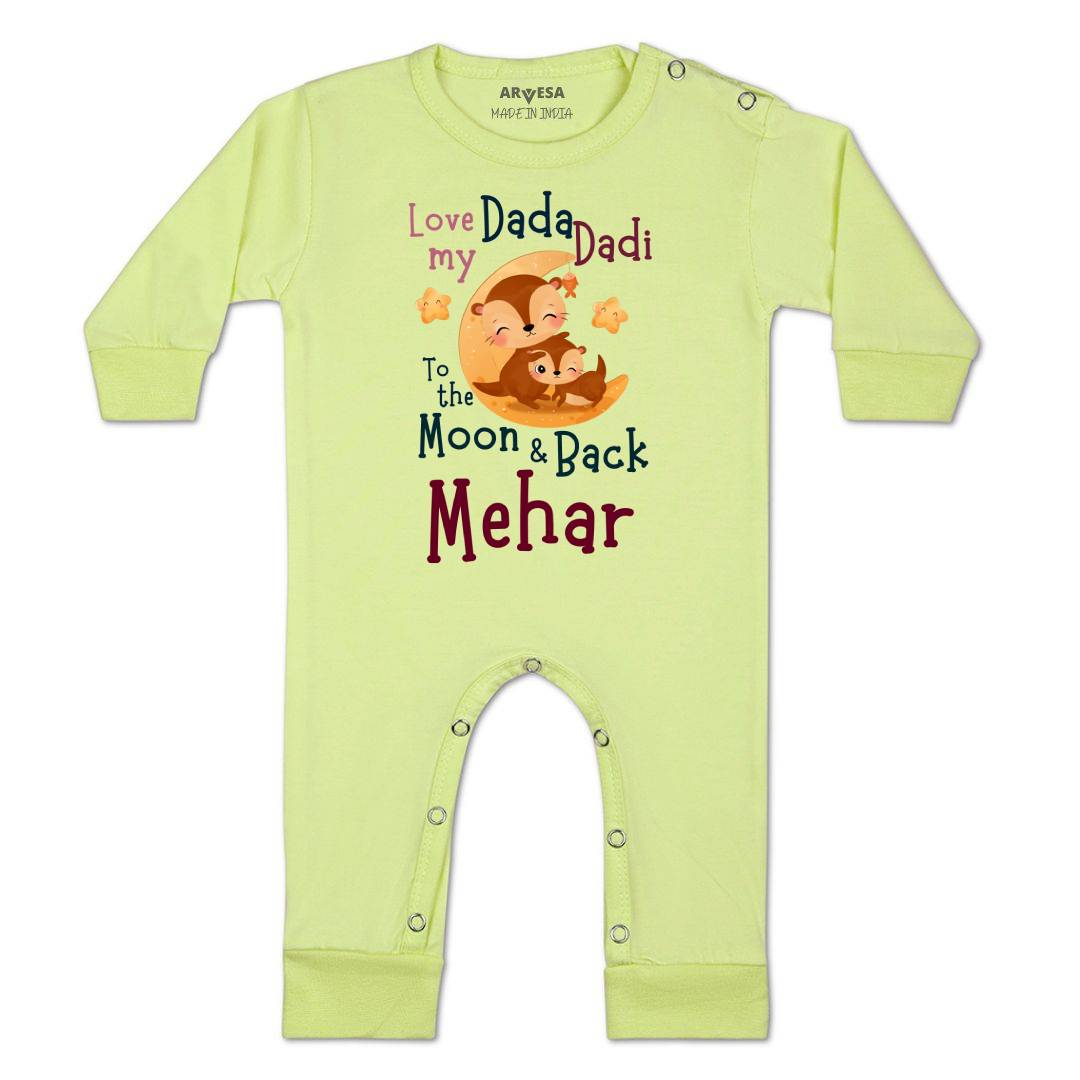 Arvesa Dada Dadi Love Moon & Back Baby Boy & Girl Dress