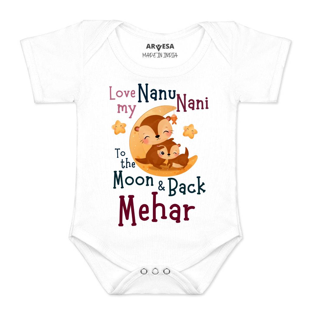 Arvesa Nanu Nani Love Moon & Back Baby Boy & Girl Dress