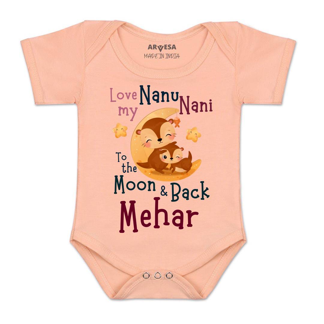 Arvesa Nanu Nani Love Moon & Back Baby Boy & Girl Dress