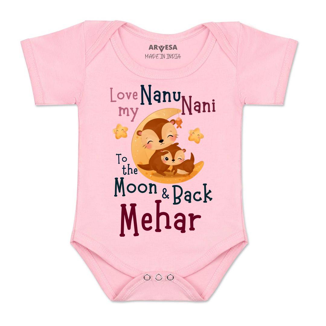 Arvesa Nanu Nani Love Moon & Back Baby Boy & Girl Dress